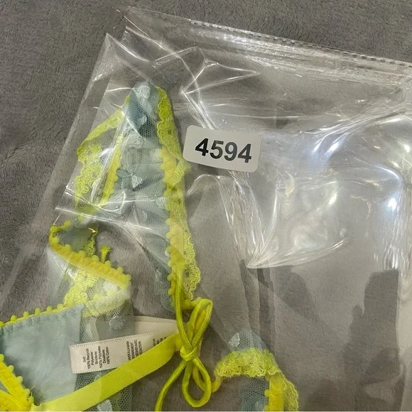 New! For love and lemons neon dotty thong panty polka dot lace nwot 24594 - Picture 8 of 8